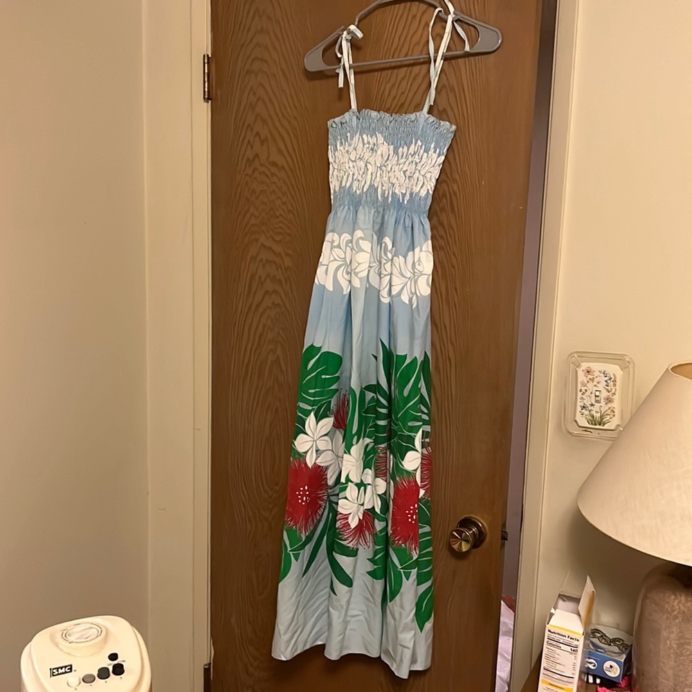 Hawaiian Baby Doll Dress Lehua Print